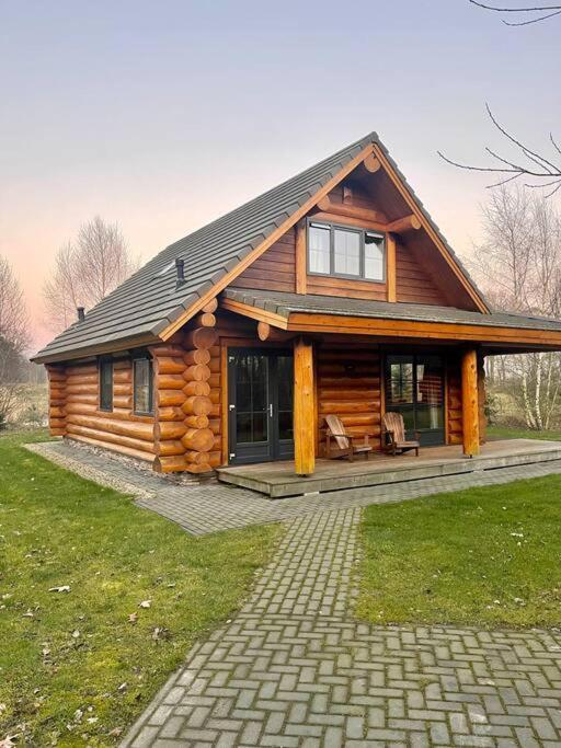 Unieke Houten Villa Met Sauna In Twente - 6P Den Ham Exteriér fotografie