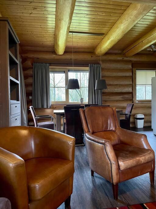 Unieke Houten Villa Met Sauna In Twente - 6P Den Ham Exteriér fotografie