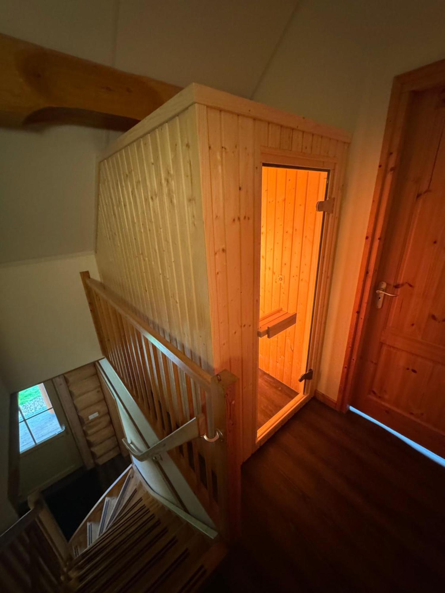 Unieke Houten Villa Met Sauna In Twente - 6P Den Ham Exteriér fotografie
