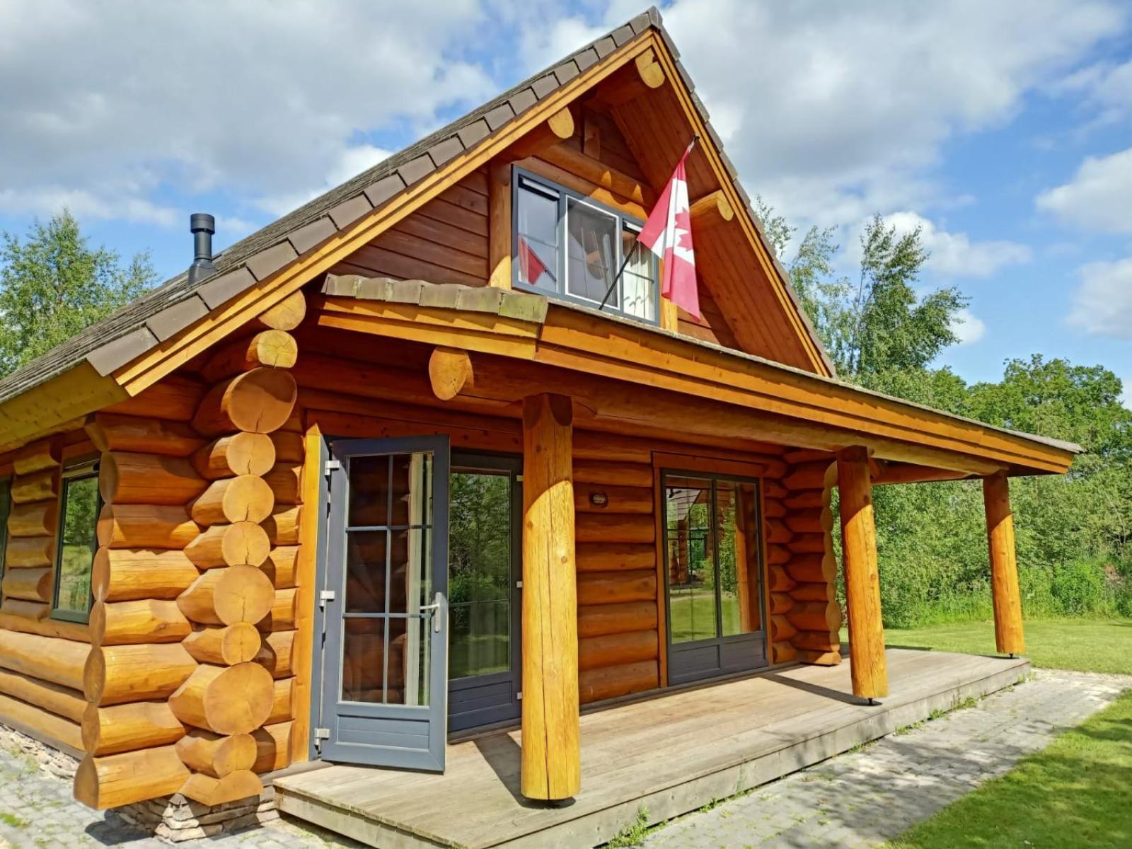 Unieke Houten Villa Met Sauna In Twente - 6P Den Ham Exteriér fotografie